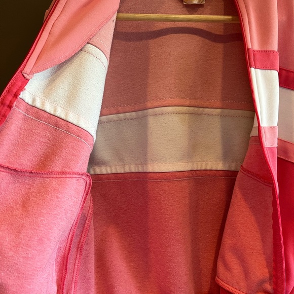 Adidas Pink & White Zip-Up Sweater - Picture 4 of 7